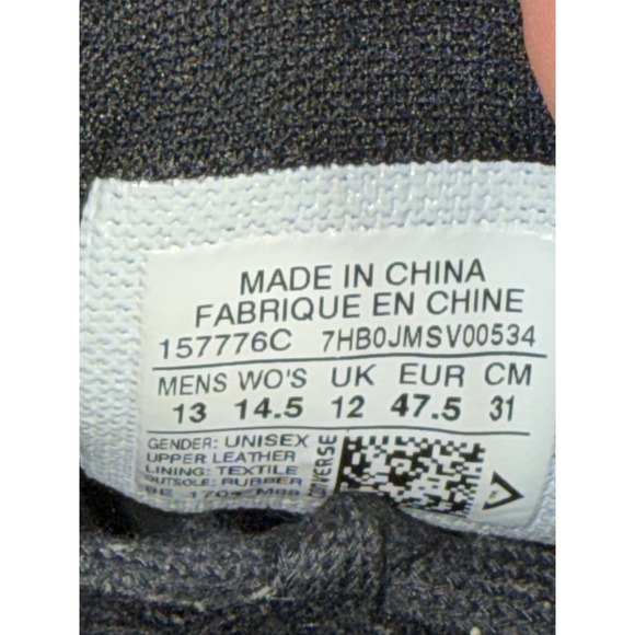 Converse Breakpoint Black White Leather Sneakers Men's Size 13 Women's Size 14.5 - Picture 9 of 9